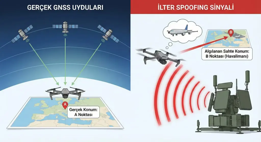 İlter Drone Engelleme Nedir - Sinyal Kaybı Neden Olur? 2 ilter spoofing