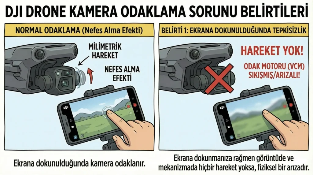 DJI Kamera Odaklanmıyor Bulanıklık Sorunu Nasıl Çözülür ? 1 dji drone kamera odaklanma sorunu belirtileri