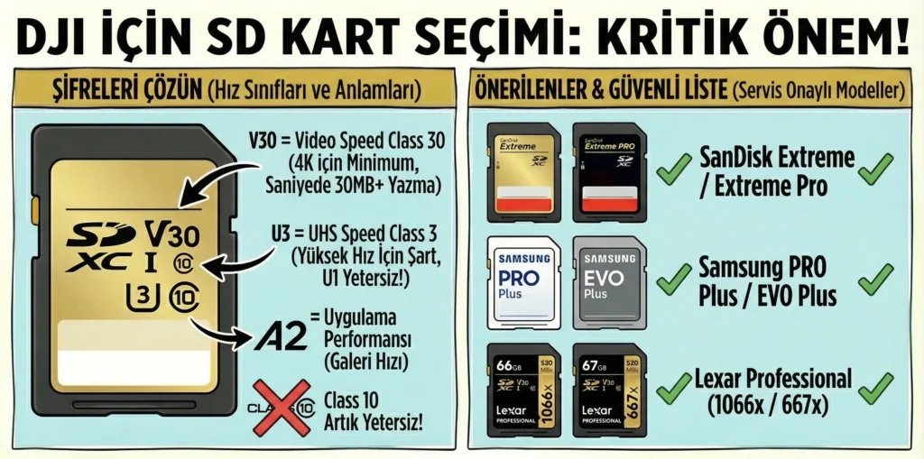 dji icin sd kart secim onerisi