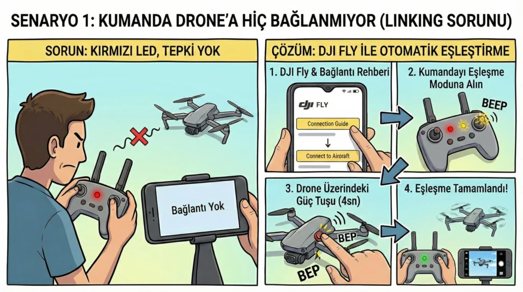 dji linking sorunu baglanti