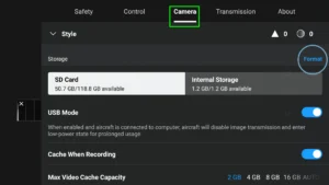 dji sd kart formatlama
