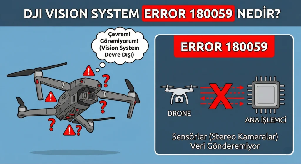 DJI Görüş Sistemi Kalibrasyon Hatası Çözümü 1 gorus sistemi hatasi 180059 nedir