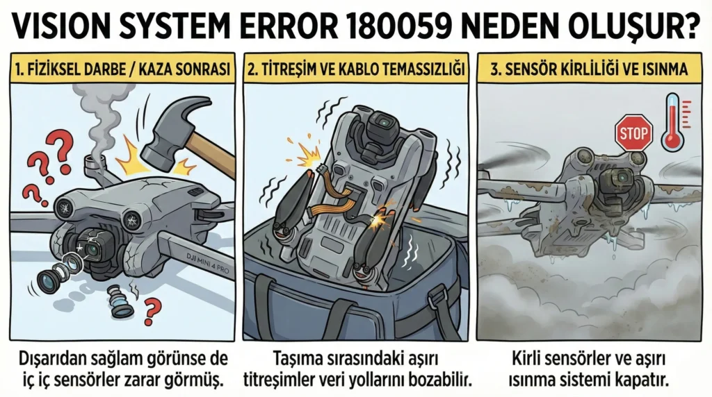DJI Görüş Sistemi Kalibrasyon Hatası Çözümü 7 gorus sistemi hatasi neden olur