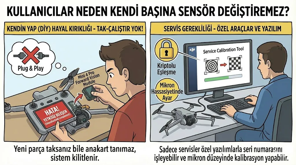 DJI Görüş Sistemi Kalibrasyon Hatası Çözümü 9 kullanici sensor degisim onarimi