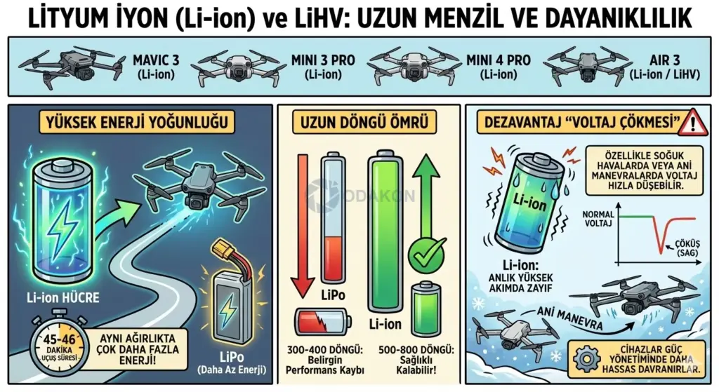 Lityum iyon ve LiHV Pilleri nasıl çalışır ?