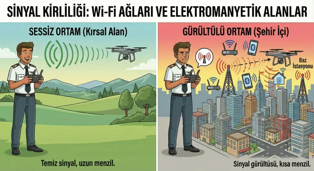 sinyal kirliligi elektromagnetik alan