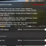 aşırı ısınma uyarısının dji fly uygulamasındaki ekran görüntüsü