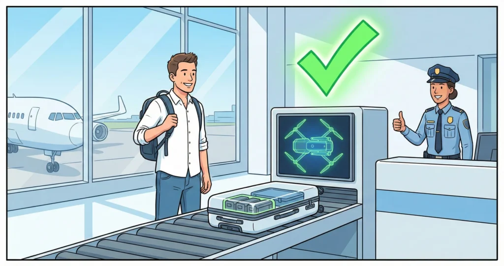 drone havalimanıda geçiren adam görseli