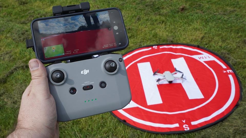 DJI Lito sızıntısı DJI Mini 4K on PGYTech 110cm landing pad