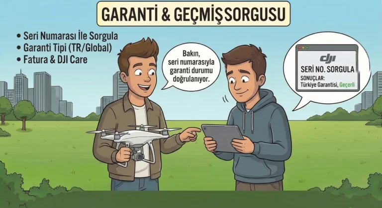 dji satın alırken garanti sorgulama