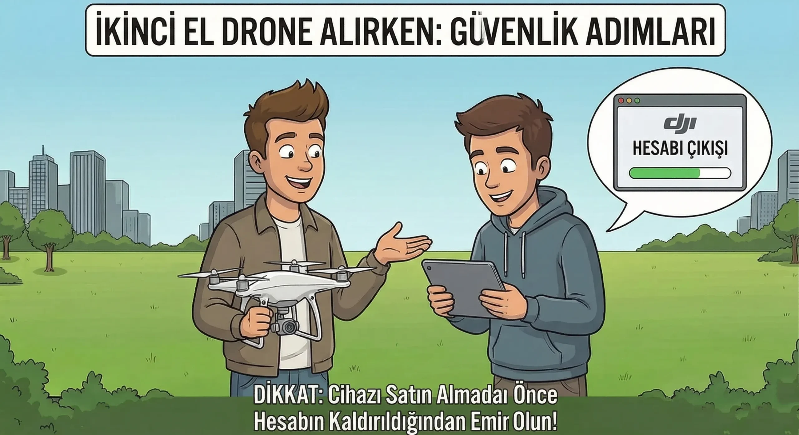 İkinci El DJI Drone Alırken Nelere Dikkat Edilmeli? 2 ikinci el drone alırken hesap çıkışı yapmak