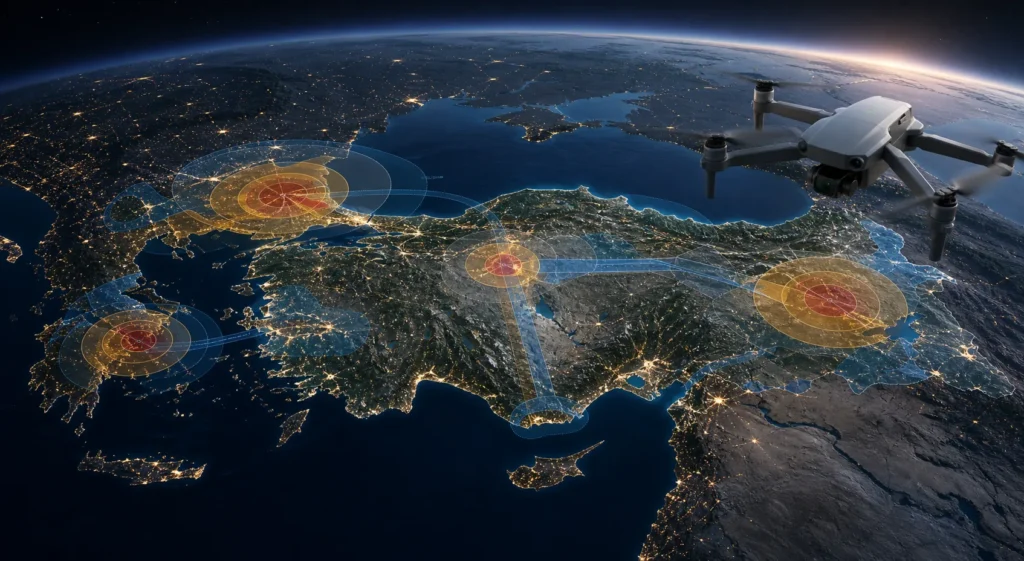 Türkiye drone uçuş haritası 2026 ve DJI FlySafe GEO bölgeleri